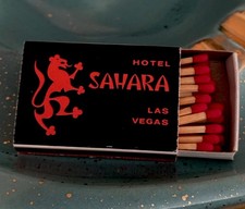 Vintage MCM Matchbook Sahara Las Vegas Strip Hotel Matchbox  Advertising Matches picture