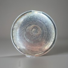 Antique/Vintage 1910 Armand Powder Compact/Mirror/Puff/Residual Powder/Silver picture