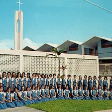 c1960s Academia San Jose High School Postcard Villa Caparra PR Glee Club Choir picture