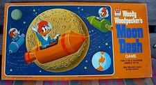 1976 WHITMAN 7122F WOODY WOODPECKER'S MOON DASH GAME COMPLETE GREAT CONDITION picture