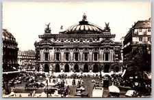 RPPC Paris Opera Garnier and Place Vintage Cars Unposted VINTAGE Postcard picture
