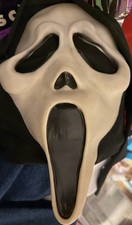 Vintage 90s Gen 2 Scream Mask Poly shroud ASIS tag  Ghost Face Fun World Div new picture