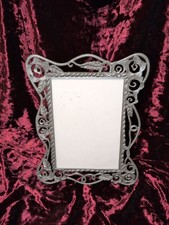 Vintage Ornate Metal Picture Frame with Floral Design picture