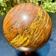 6.1LB Natural Tiger Eye Stone Crystal Ball Quartz Healing Sphere Décor picture