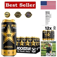 Revitalize with Rockstar  Energy 16oz Cans â€“ 12 Pack Refreshment picture