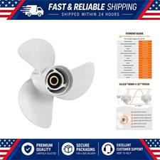 OULEME Aluminum Boat Propeller 13 1/4 x 17 for Yamaha 50-130 HP 15 Tooth RH picture