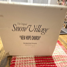 Department 56 Snow Village New Hope Church Hand Painted Ceramic Lighted Building picture
