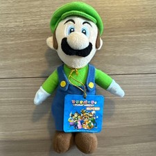 Nintendo Mario Party 5 Luigi Plush Doll San-ei 2003 Vintage Tagged Mint Rare picture