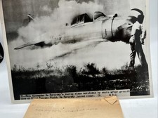1937 Alexander de Seversky Aviation Pioneer Int. News Photo Racing Plane Smoke picture