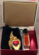 VICTORIA'S SECRET Vtg RAPTURE cologne Gold HEART Pendant KENNETH JAY LANE ~New picture