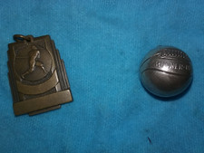 Vintage Keene NH Sterling Silver sports charms 1950/52 Baseball Basketball picture