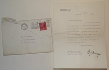 Dr William J Mayo Clinic TLS Signed Letter 1923  To Dr Carl Koller, Anesthesia picture
