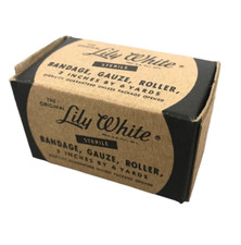NOS Lily White Military Bandage Gauze Roller Roll KOREA VIETNAM Field Dressing picture