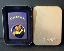 Vintage 1997 Camel Zippo Joe Window New/never used with original Tin picture