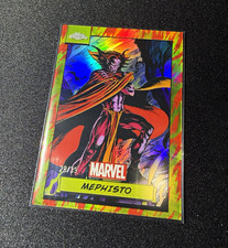 2024 Topps Chrome Marvel Human Torch Refractor /39 MEPHISTO (Crazy Color Match) picture