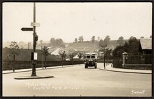 UK ENGLAND Bristol 1910s Eastville Park Road. Real Photo Postcard by Garralt picture