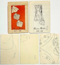 2 Vintage Marian Martin Patterns Aprons 9077 & 9278 Size M w/3 Transfer Designs picture