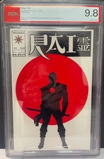 Rai #0 Glossy Version 1992 PSA 9.8 Bob Layton 1st Full App Bloodshot White Pages picture