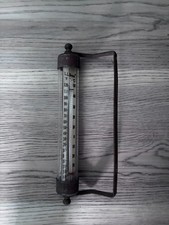 Vintage L.L. Bean Metal and Glass Advertising Thermometer picture