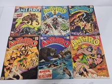ANTHRO # 1 2 3 4 5 & 6 DC COMICS 1968 1969 READER COPIES GD- GD picture