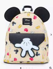 MWT Loungefly Disney Mickey Mouse Mini Backpack with Matching Wallet/Card Holder picture
