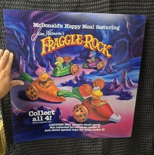 1987 Vintage McDonald's Translite Sign Fraggle Rock happy meal 21.75