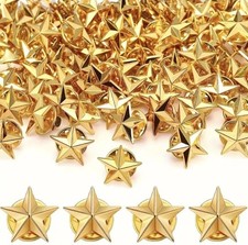 Golden Star Pin Lapel 3D Badge Gold Colour Metal Praise Award Recognition picture