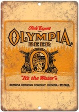 Olympia Beer St. Paul MN Man Cave Décor Vintage Ad Reproduction Metal Sign E135 picture