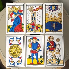 Edición Española Tarot de Marseille 78 Cards Classic Divination Oracle Pocket picture