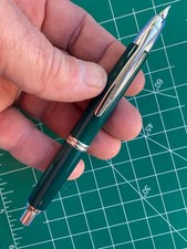 Vintage Pilot Capless green 14k gold nib Fountain Pen 1960s Japan Retractable VG picture