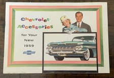 Original 1959 Chevrolet Accessories Sales Brochure Booklet picture