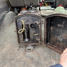 Rare Vtg Western Electric Bell Explosion Proof 336 Cast Iron Phone Call Box picture
