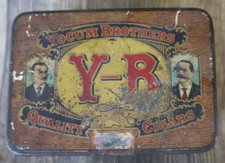 Vintage Antique Yocum Brothers Y-B Quality Cigars Cigar Tin Reading Pennsylvania picture