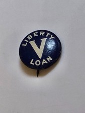 Original WW1 Liberty V Loan Pinback Button picture