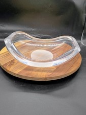 Herb Ritts Astrolite Lucite Centerpiece MCM Asymetrical Bowl 1960's 12x9.5x3