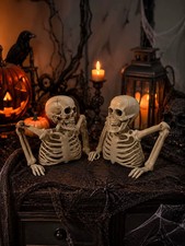 Halloween Half Skeleton Party, Terrifying Scene Decoration, Outdoor and Indoor E picture