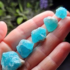 Blue Smithsonite Crystal Specimen from Congo, Natural Smithsonite Raw Stone picture