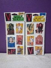 1984 V Series Puffy Stickers Lot Of 2 Sealed Packs picture