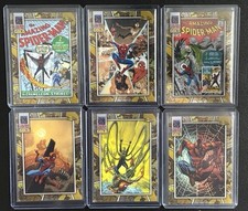 2024 Topps Chrome Marvel Spider-Man Gold Border Insert Set of 6 🕸️🔥 picture