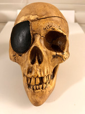 VINTAGE RANDOTTI ORIGINAL LARGE PIRATE SKULL STILL GLOWS IN THE DARK MARKED -844 picture