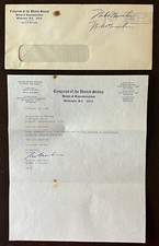 1984 US COVER AND LETTER SIGNED BY NICHOLAS MAVROULES, IMPRISONED FOR EXTORTION picture