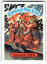 1986 Topps Garbage Pail Kids Series 5 #182b Tagged Tad picture