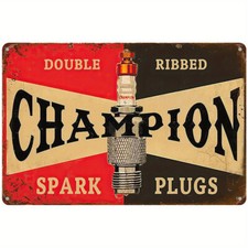 Spark Plug Metal Tin Sign Vintage Garage Men'S Wall Decor 8x12 picture