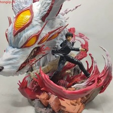Chainsaw Man Hayakawa Aki Figure Light‑up Anime Statue Model Collectible Decor picture