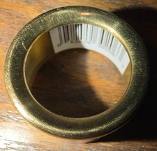 Solid Brass Lacquered Quality Candle Follower Collar Ring Hardware BC206L - 6pc picture