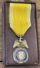 France Medaille Militaire - 2nd Empire Period 1852-1870 Medal W/ Original Box picture
