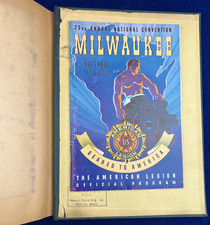US into WWII? Insights in 1941 American Legion Convention Program Scrapbook Book picture