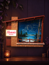 Hamm's Beer Starry Skies Original Working Large Sign 1960s Item No. 741 picture