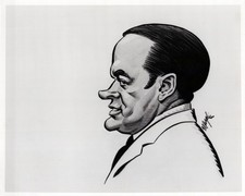 Unknown caricature (1970s) ❤ Press Collectable Photo 1471K picture
