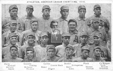 1910 Philadelphia Athletics Baseball Team Champions Pennsylvania PA - Reprint picture
